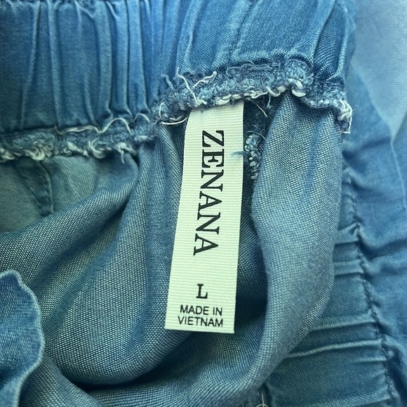 Zenana Woman’s Wide Leg Soft Pants Size L - Picture 6 of 7